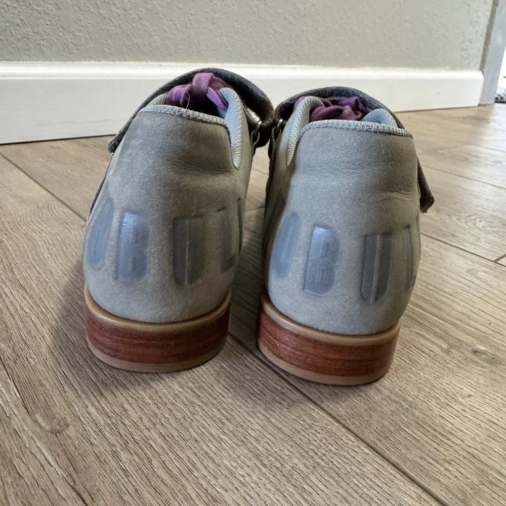 NOBULL Lifter Purple Grey Weightlifting Shoes Mens 6 Womens 7.5 CrossFit gumsole
